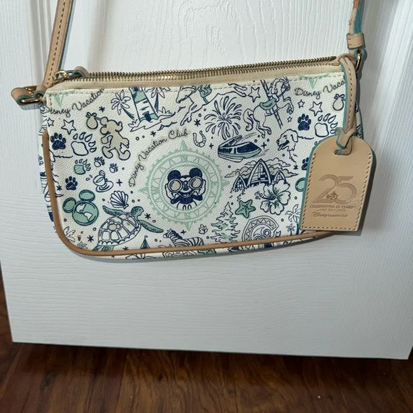 Dooney & Bourke Pink Disney Characters Foldover Crossbody Bag - Picture 11 of 14